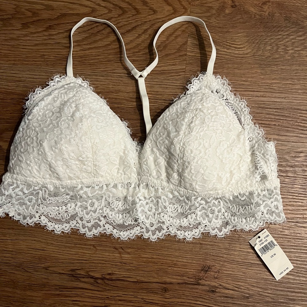 Aerie Lace Bralette - Cream